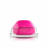 Rosa Dose 5 ml mit Einsatz und silbernem Rand - Ein Blickfang in Rosa