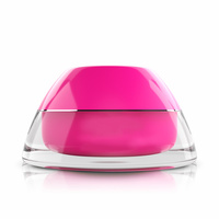 Rosa Dose 50 ml mit Einsatz und silbernem Rand - Ein Blickfang in Rosa