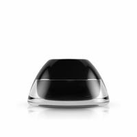 Black jar 5 ml with insert and silver rim - Exclusive product protection