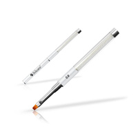 Gel Brush with little pearls #6 WHITE