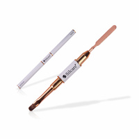 Pędzelek dwustronny do żelu nr 6 i szpatułka