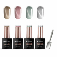 Set di smalti ibridi maniMORE Cat Eye (4 x 10 g) + Magnete Gratis