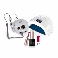 Set Lampada UV/LED + Fresa per unghie + Smalto ibrido maniMORE 09 10 g