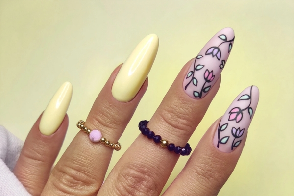 Butter Yellow Nails