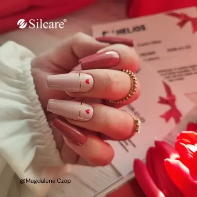 Paznockie french Walentynki - stylizacje