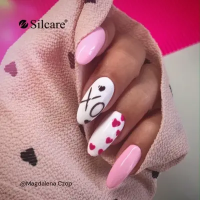 Paznockie french Walentynki - stylizacje