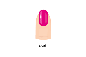 oval nail shape