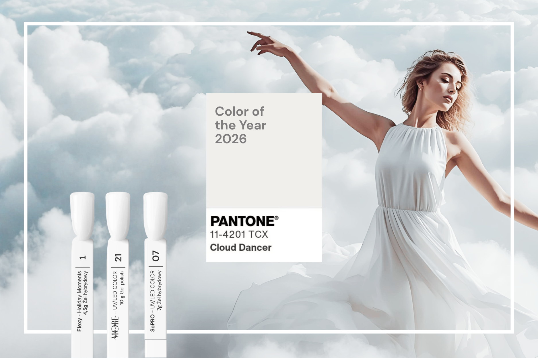 Il colore dell'anno 2026 secondo Pantone: Cloud Dancer