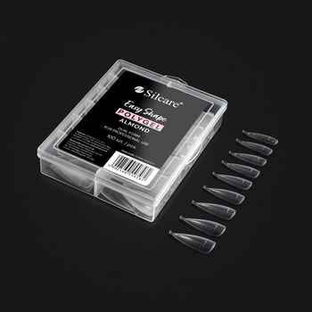 Obere DUAL FORMEN Clear Mandelform 100 Stück