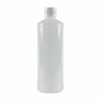 Transparent bottle 500 ml with white cap - A universal solution for cosmetics