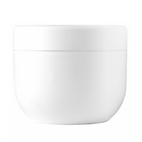 White 500 ml plastic jar for Masks - for Professional cosmetics