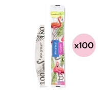 Nail file half moon 100/180 standard – flaming (set x100)