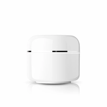 Jar 5 ml with thermal insert White with silver rim - Safe and economical