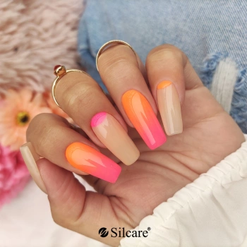 Neon French manicure - the hit of this summer