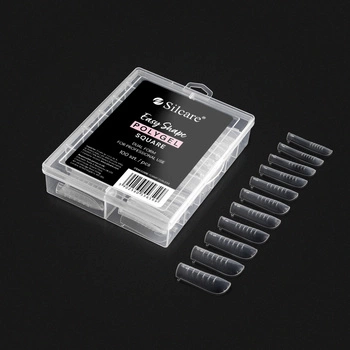 Top Dual Forms Clear Square - 100 pcs
