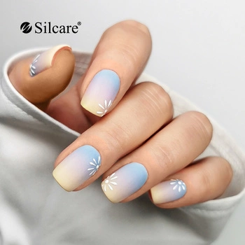 Spring ombre - a delicate gradient in pastel shades
