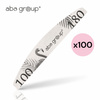 Nail file half moon 100/180 standard – flaming  (set x100)