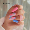 Pastel nails with floral accents