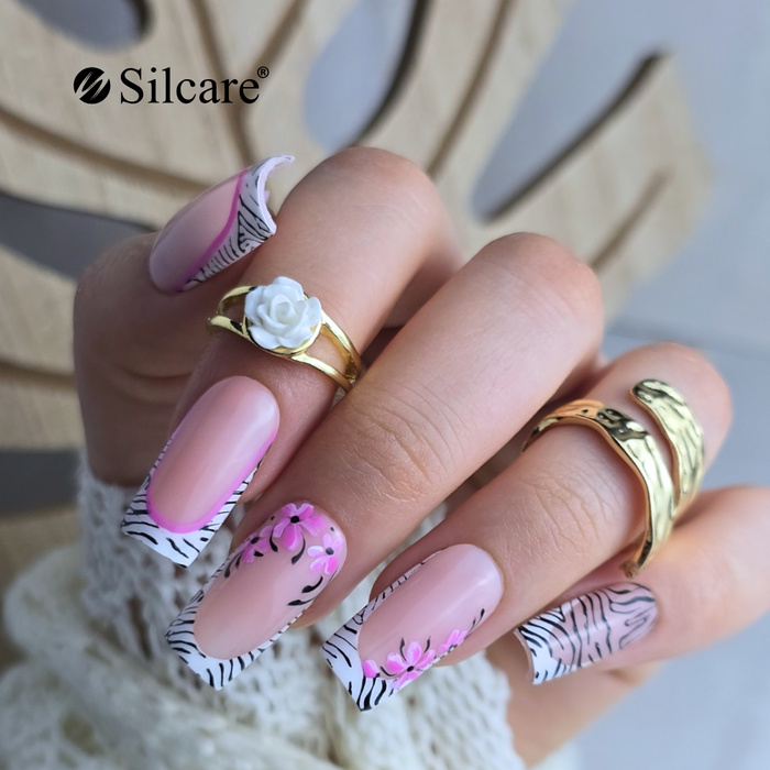 Bunter Square-French - Zebra, Rosa und eine Prise florale Fantasie