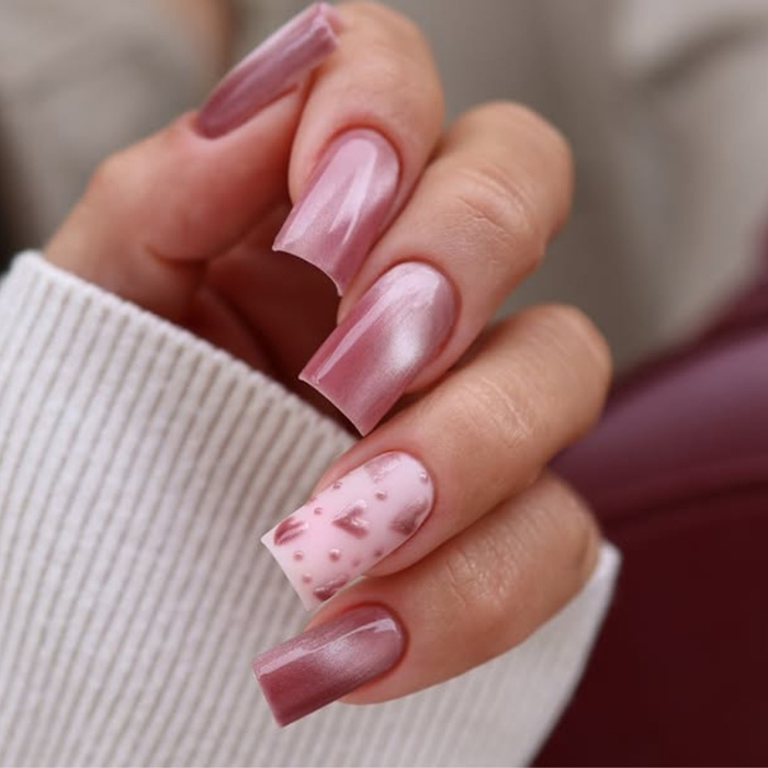 Smalto semipermanente maniMORE Cat Eye Pink Crush 10 g