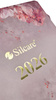 Blumen A5 Buchkalender Silcare 2026 mit Gummiband + Stift