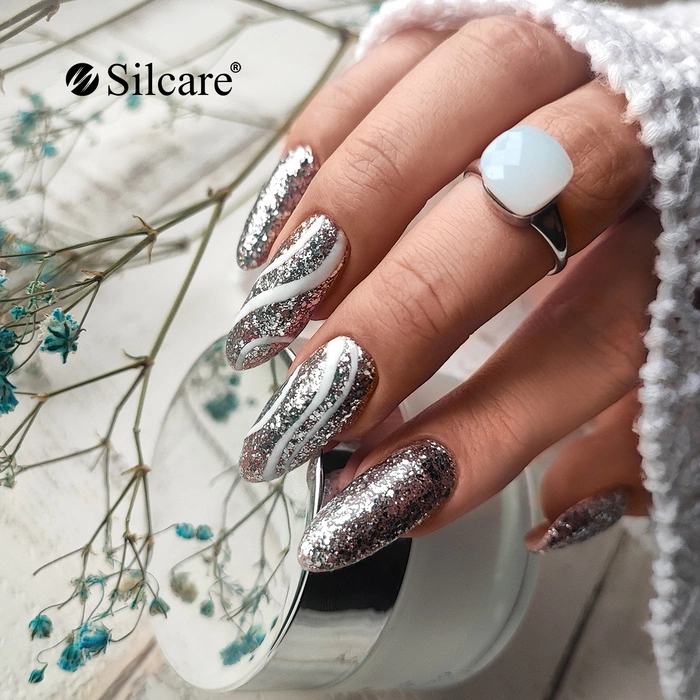 Flexy Hybrid Gel nail polish 159 Silver Dust 4.5 g