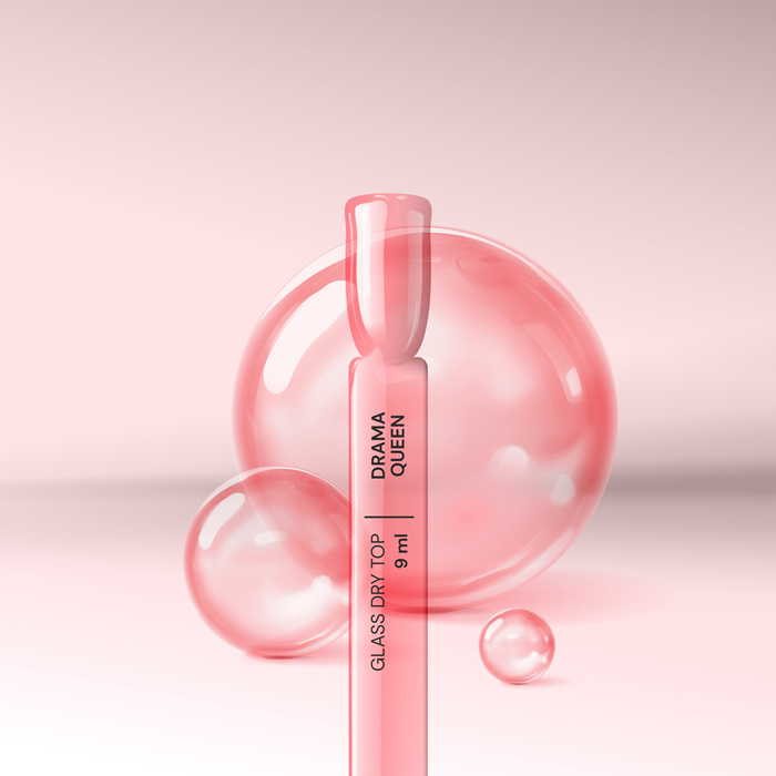 Glass DRY TOP Semi-transparent Drama Queen 9 ml