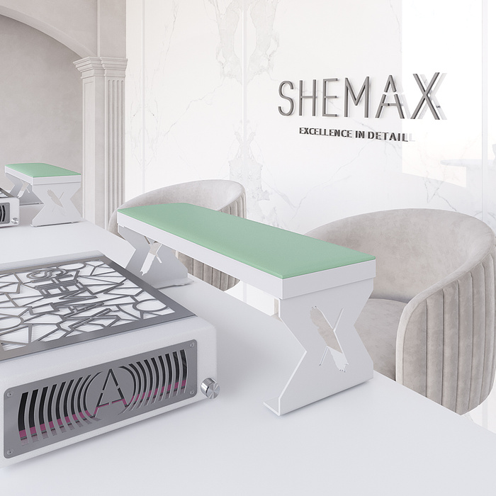 SHEMAX Podstawka do manicure Comfort - Turquoise