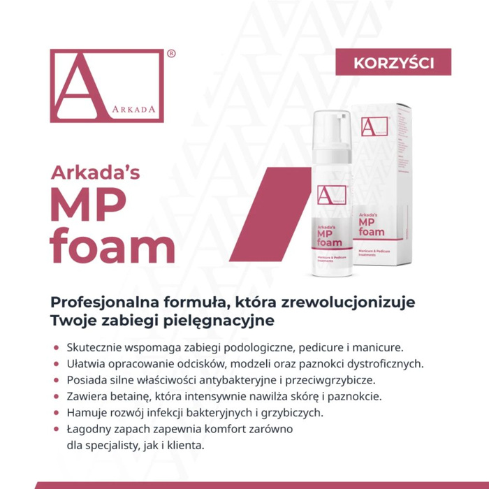 Arkada MP Foam - keratolytic foam 150 ml