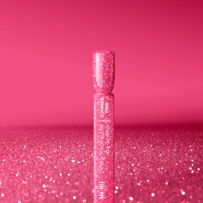 Lakier hybrydowy maniMORE Flash Summer Pink 10 g