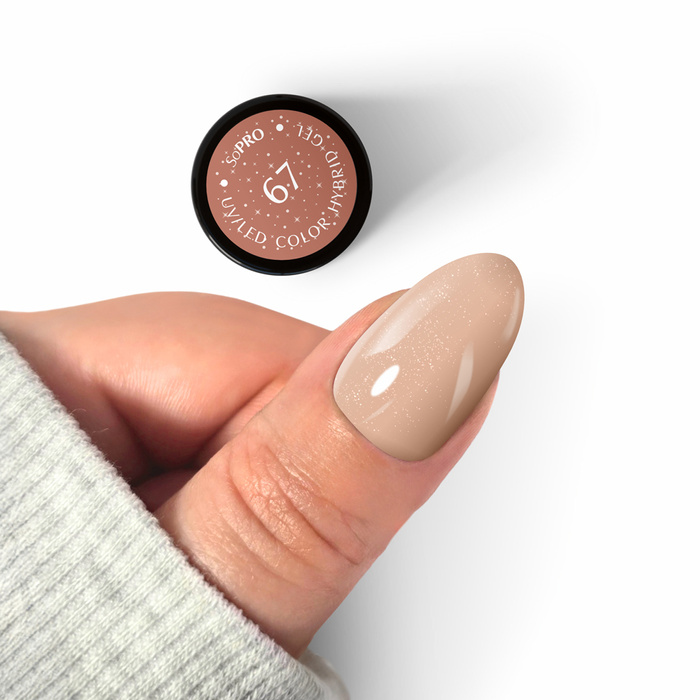 UV Nagellack SoPRO 67 Bookmark Beige 7 g