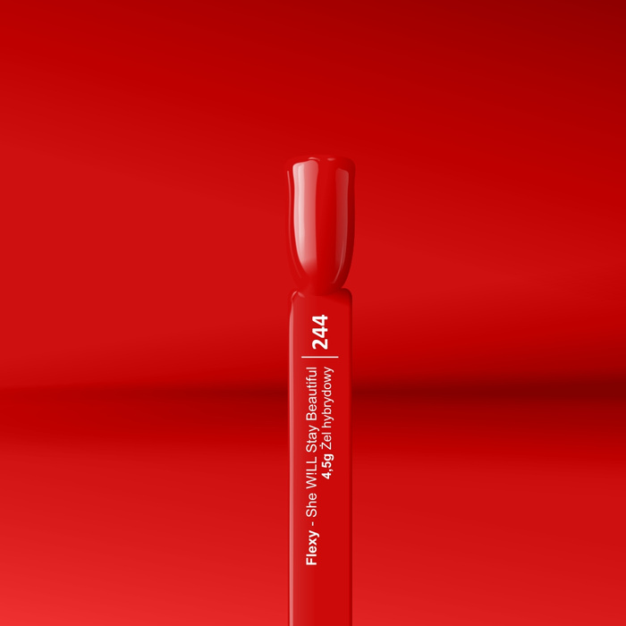 Lakier hybrydowy Flexy 244 Red Velvet 4.5 g