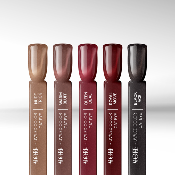 Smalto semipermanente maniMORE Cat Eye Nude Trick 10 g