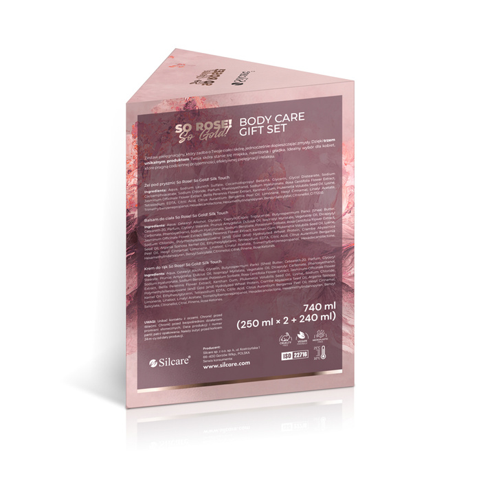 Set Cura del Corpo So Rose! So Gold! (Gel Doccia 250 ml + Lozione Corpo 250 ml + Crema Mani 240 ml)
