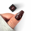 Flexy Hybrid Gel nail polish 142 Schokoladen-Burgunder 4,5 g