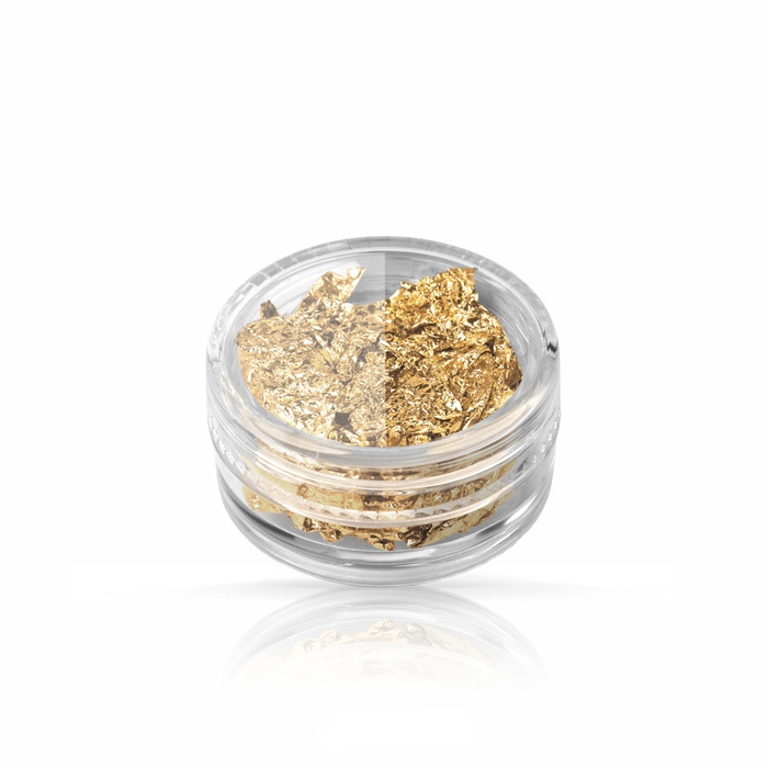 Double-sided gold foil for decoration silver jars 7 ml