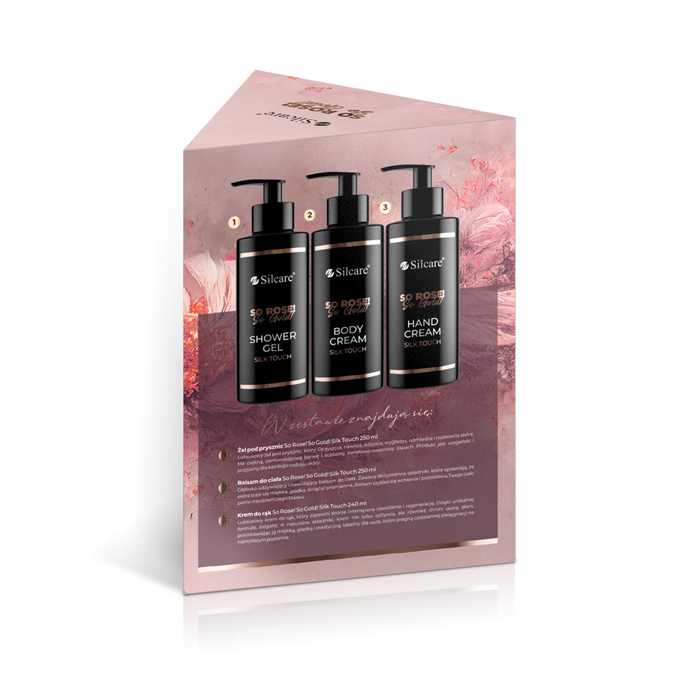 Körperpflegeset So Rose! So Gold! (Duschgel 250 ml + Körperlotion 250 ml + Handcreme 240 ml)