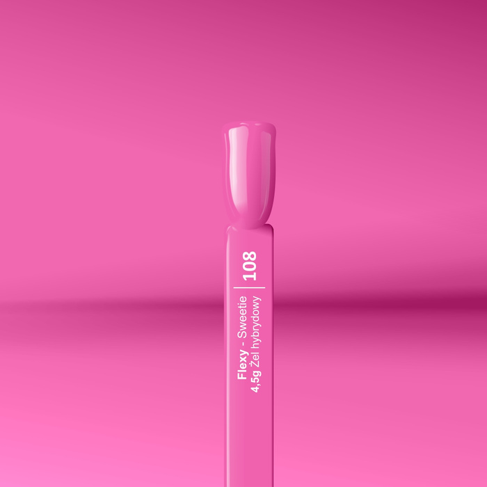 Lakier hybrydowy Flexy 108 Fuksja Barbie 4.5 g
