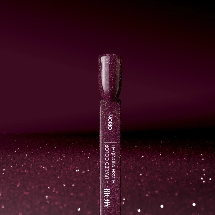 UV Nagellack maniMORE Flash Midnight Astral Ruby 10 g