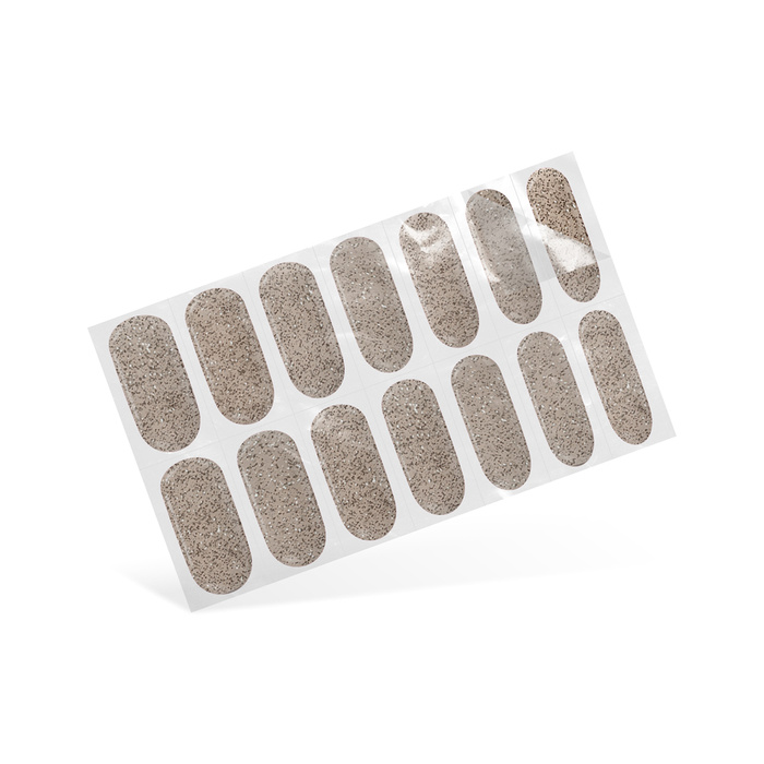 Hybryda w naklejce Nail Art. Simple brokatowy piasek 24 szt.