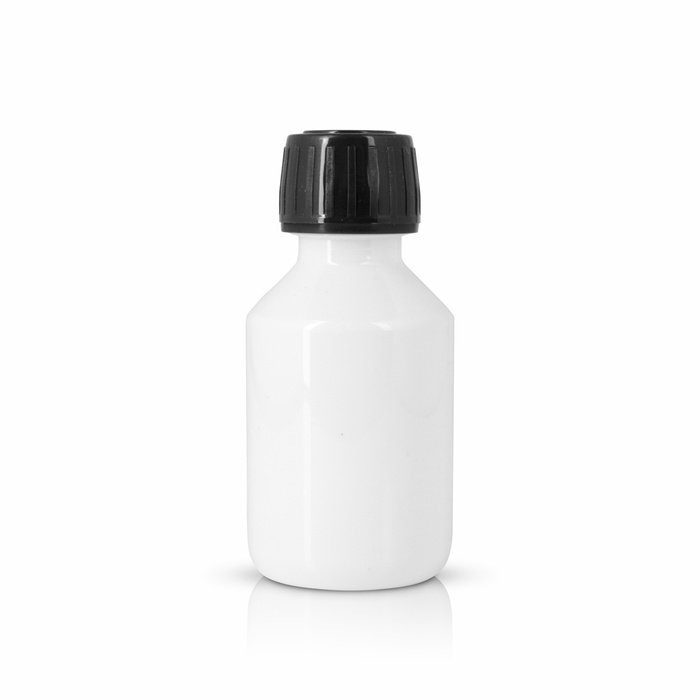 Butelka biała PET z korkiem 100 ml