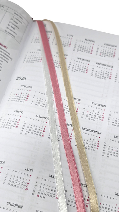 Blumen A5 Buchkalender Silcare 2026 mit Gummiband + Stift