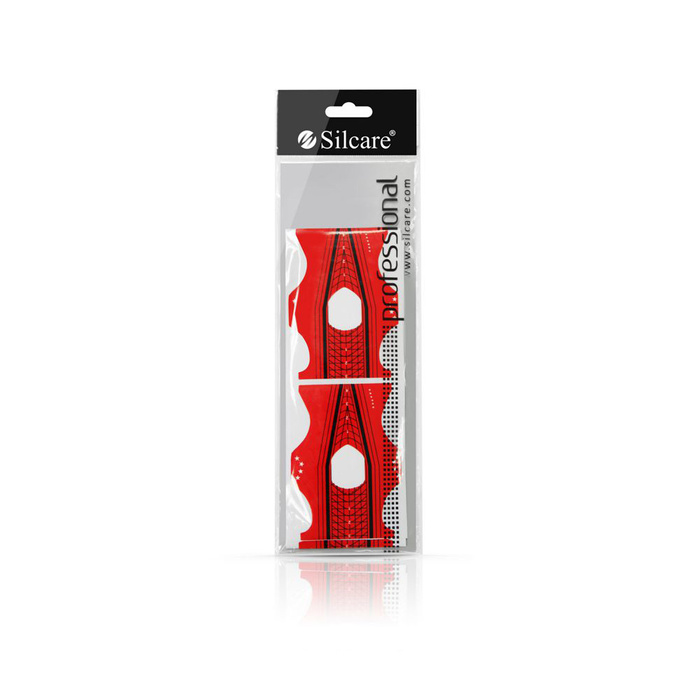 Nail Forms DS05 Red double-sided 100 pcs.