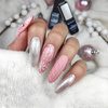 Pink winter nails - una manicure invernale delicata nella sua elegante versione rosa