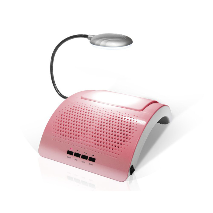 Dust absorber with LED lamp