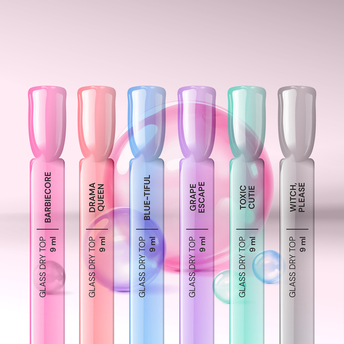 Glass DRY TOP Halbtransparent Barbiecore 9 ml