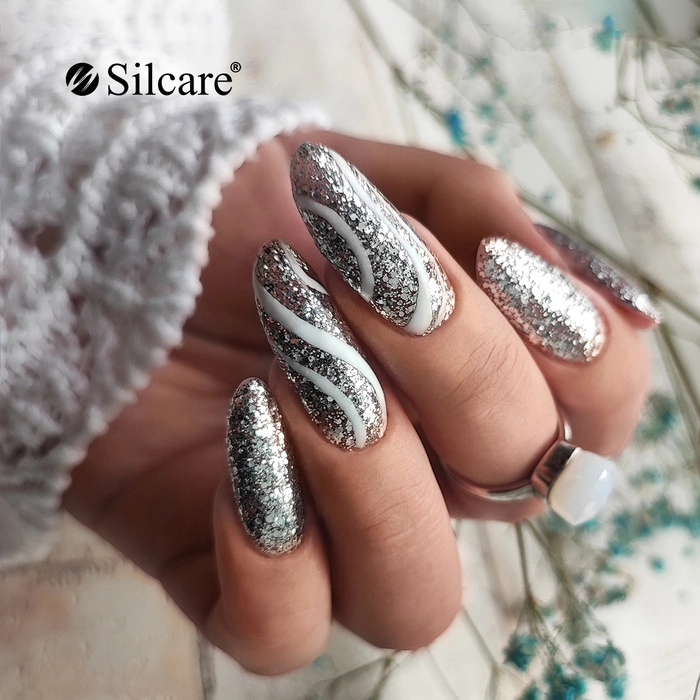 Flexy Hybrid Gel nail polish 159 Silver Dust 4.5 g