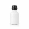 Bottiglia in PET bianco con tappo in sughero, 100 ml