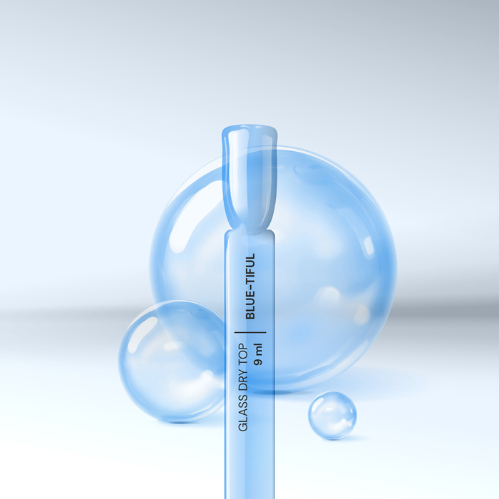 Glass DRY TOP Semi-transparent Blue-tiful 9 ml