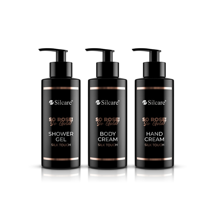 Körperpflegeset So Rose! So Gold! (Duschgel 250 ml + Körperlotion 250 ml + Handcreme 240 ml)